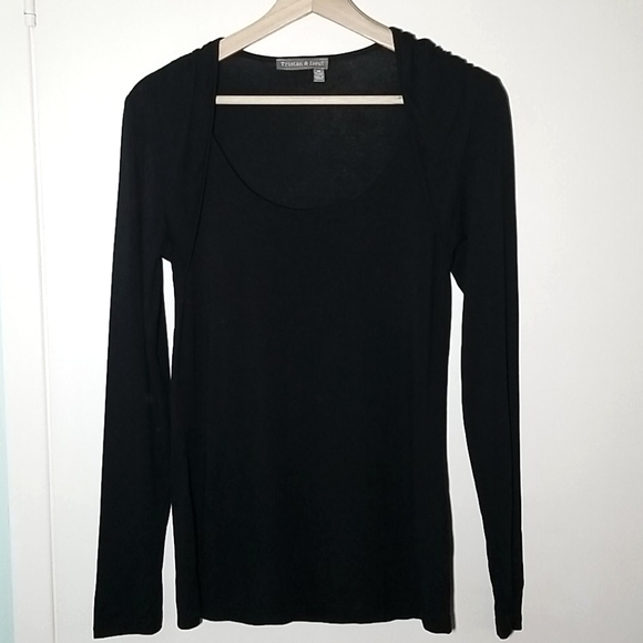 Tristan long sleeve tshirt with shoulder detail - Picture 1 of 4